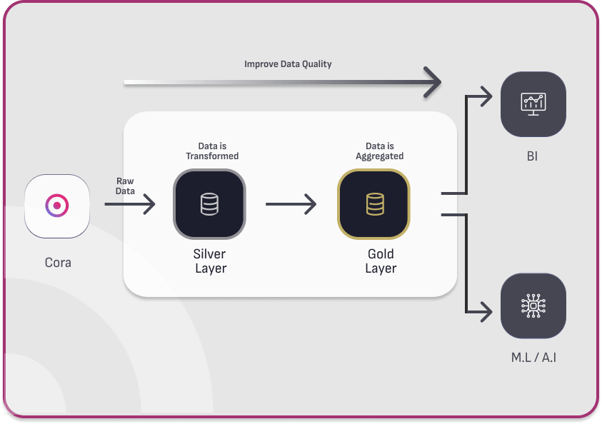 Diagram of Unified Data Platform grey scale 